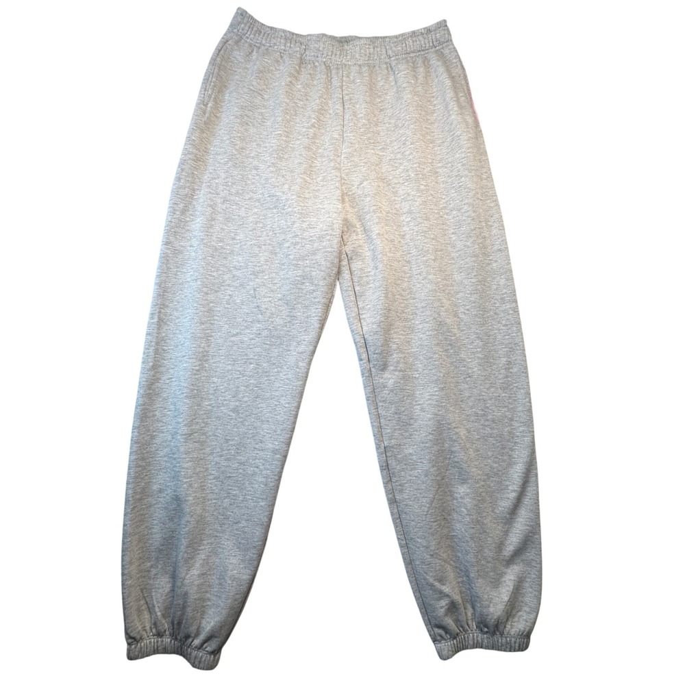 Suzette Collection Fleece Jogger Sweatpants Gray Comfy Loungewear Womens XL